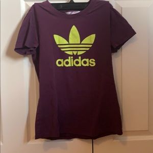 Purple adidas tee